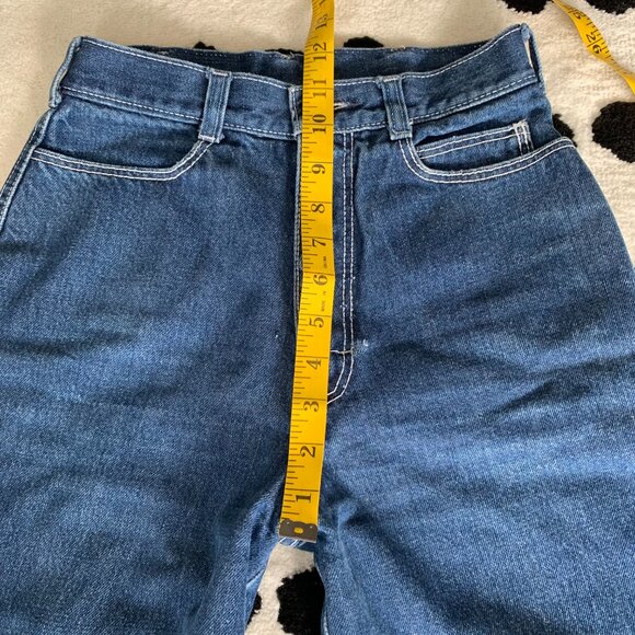 Vintage 70's Vidal Sasson High Rise Tapered Denim Retro Mom Jeans - Picture 10 of 16